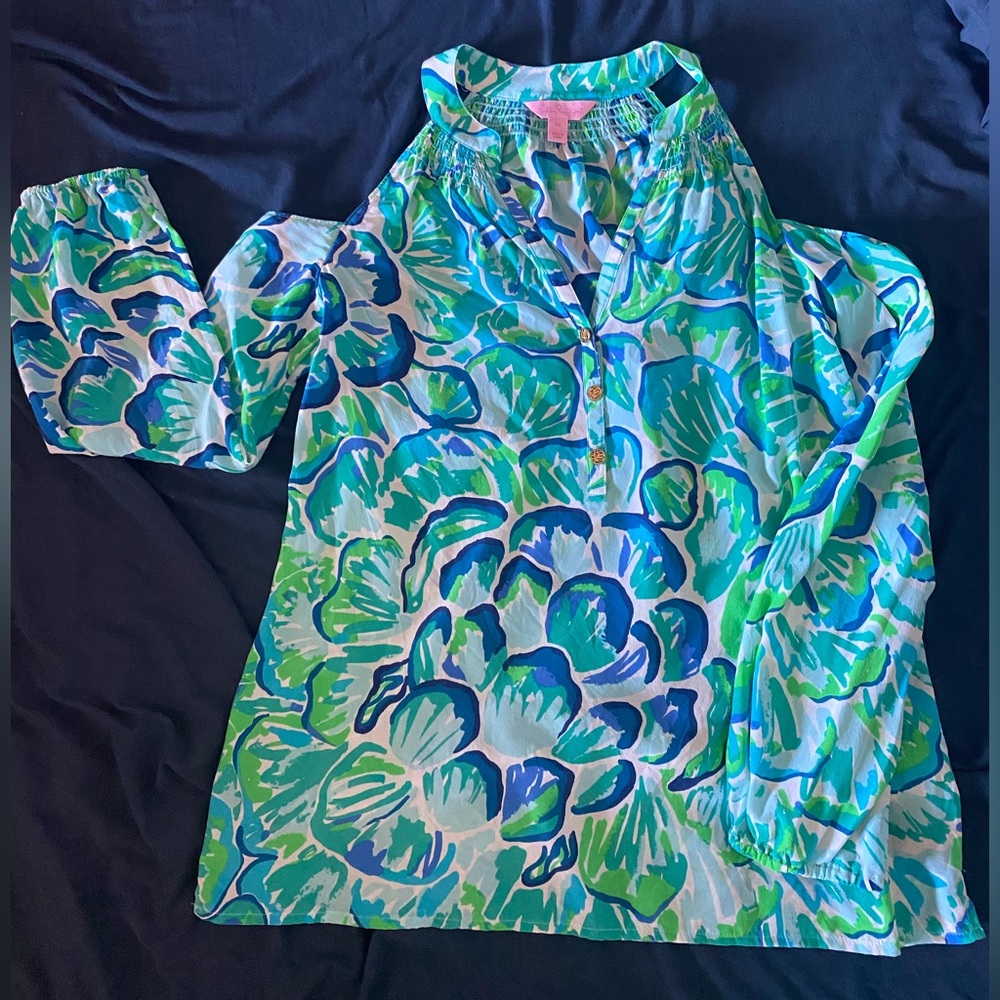 Lilly Pulitzer Cold Shoulder Top